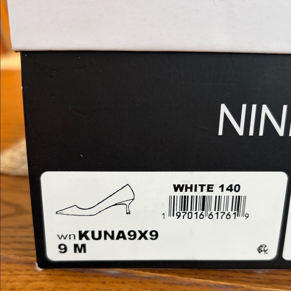 Nine West Kuna 9x9 White Women's Heels. Size 9M - Picture 7 of 7